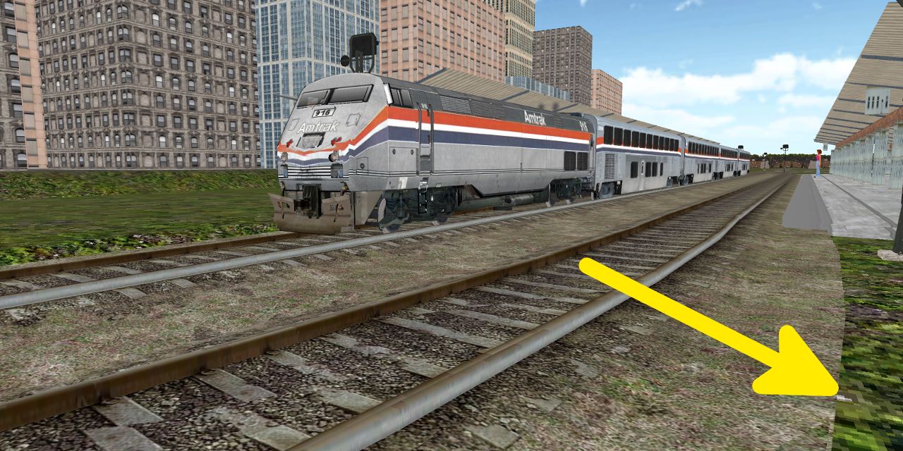 a train in simcity