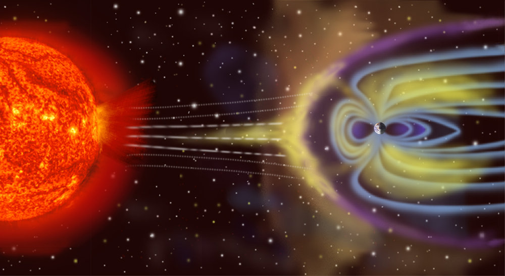 la magnetosphere de la terre, par la Nasa