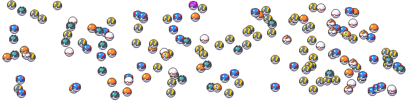 toutes les pokeball de mon jeu