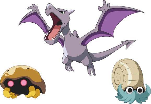 les pokémon fossiles